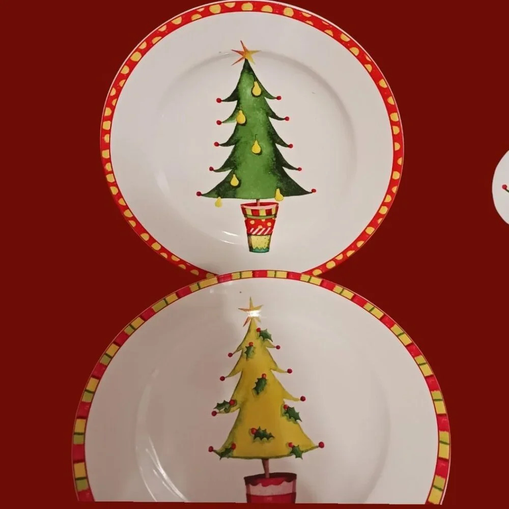 Oneida Jubilee set of 6 Stoneware Salad/Dessert Plates & Mugs - Picture 3 of 7